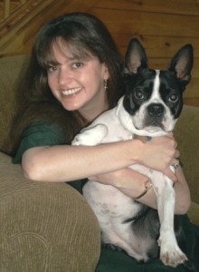 AHS and Virginia, the world's most beautiful Boston Terrier. Photo by Larry M. Hall.